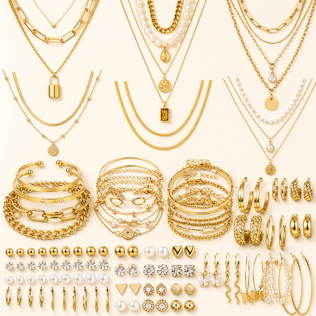 Gold jewelry Set