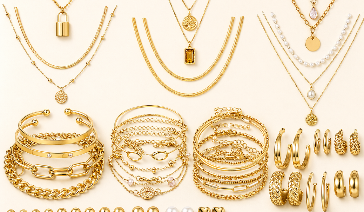 Gold jewelry Set